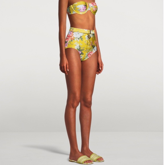 Zimmermann Other - ZIMMERMANN Pattie Bikini Bottom In Floral Print Mustard Rose